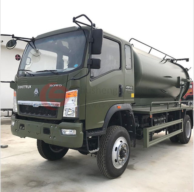 Best Selling HOWO 4×2 Vacuum Sewage Suction Tanker Truck Vacuum Sewage Cleaning Suckion Truck for sale