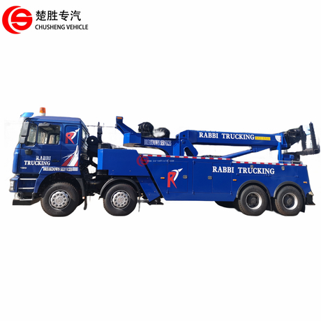 Shacman F3000 8x4 50T 360 degrees All Rotation Wrecker Truck Towing Truck