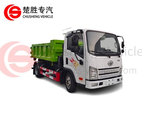 3 Ton 4 Ton Hook arm garbage truck with waste container