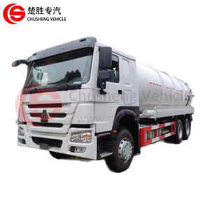 SINOTRUK HOWO 6×4 Vacuum Sewage Suction Truck Sewage Vacuum Tank Truck for sale