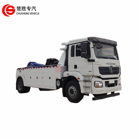 Shacman H3000 6 wheels road recovery intergrated towing truck