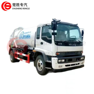 ISUZU 4×2 Sewage Vacuum Sewage Suction Tank Truck for Slurries Sludges Sewer Cleaning
