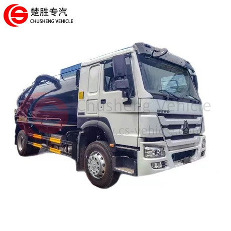 High Quality SINOTRUK HOWO 4×2 12cbm Sewage Suction Vacuum Tank Truck for sale