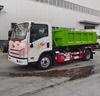 High Quality 3 Ton 4 Ton Hook Arm Garbage Truck Rubbish Truck with Waste Container 