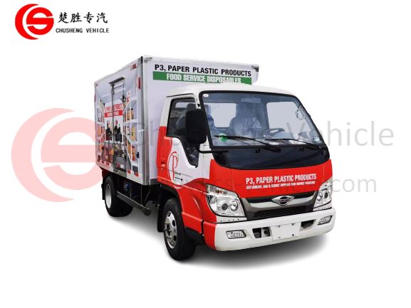 Foton 4x2 4 Tons Cargo Van Truck for Goods Transport