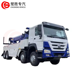 HOWO Heavy Duty Tow Truck 30 Tons 8x4 Rotating Crane Tow Truck 30 Tons Towing and Lifting Joint Wrecker Trucks for Sale