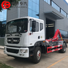 DONGFENG 4*2 Hook Arm Garbage Truck with Compaction Function Hydraulic Skip Loader Truck for Waste Collection