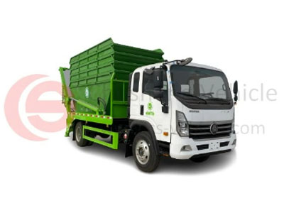 Skip loader garbage truck