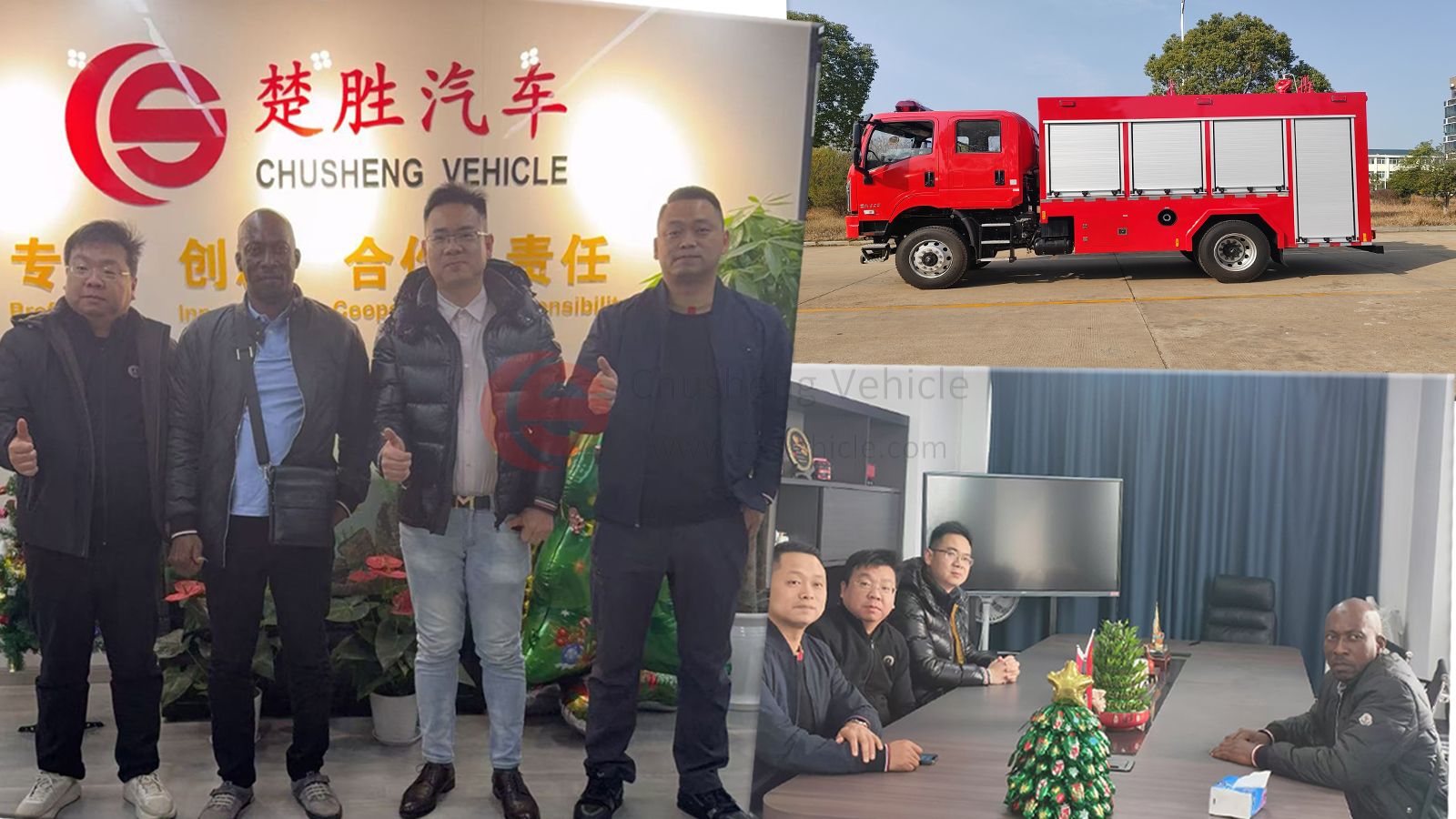 Successful Cooporation! -The 800 Units Tri Ring Fire Truck to Azerbaijan!
