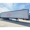 Factory Manufacture 3 Axles Cargo Box Curtain Side Semi Trailer Box Van Truck Trailer