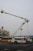 High efficiency 4*2 HOWO Folding Type Aerial Truck High Altitude Operation Truck