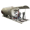 40CBM 40000L 20 TONS LPG Filling Skid Mounted Station With Pump and Motor