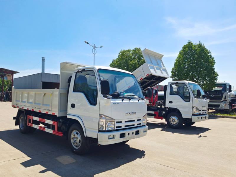 To Angola-2 units of ISUZU 100P dump trucks