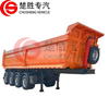 China Factory Manufacture Tipper Truck Trailer Type 4 Axles Dump Semi-traile Tipper Trailer for Sale