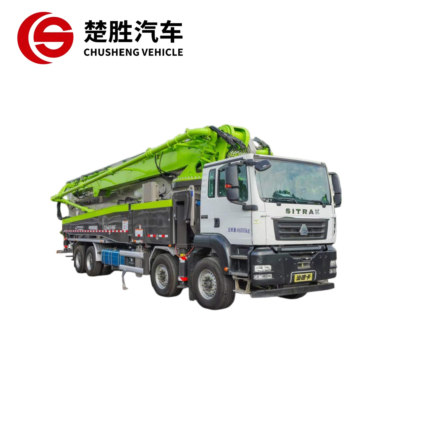 SINOTRUK SITRAK Chassis 62m Truck-Mounted Concrete Pumps Truck 62X-6RZ Concrete Machinery