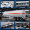  45000 Liters Fuel Tanker Semi Trailer 3 Axles FUWA 45m3 Steel Oil with 5 Compartments for Heavy Equipment Diesel Gasoline