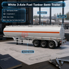  45000 Liters Fuel Tanker Semi Trailer 3 Axles FUWA 45m3 Steel Oil with 5 Compartments for Heavy Equipment Diesel Gasoline