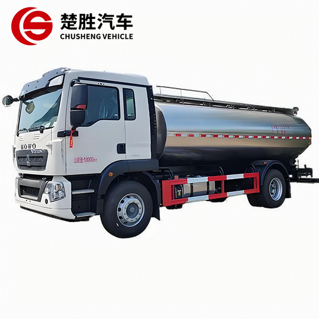 Sinotruk Howo 4X2 15cbm Milk Tanker Truck Stainless Steel Milk Transportation Truck Milk Truck for Sale