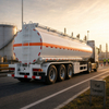  45000 Liters Fuel Tanker Semi Trailer 3 Axles FUWA 45m3 Steel Oil with 5 Compartments for Heavy Equipment Diesel Gasoline